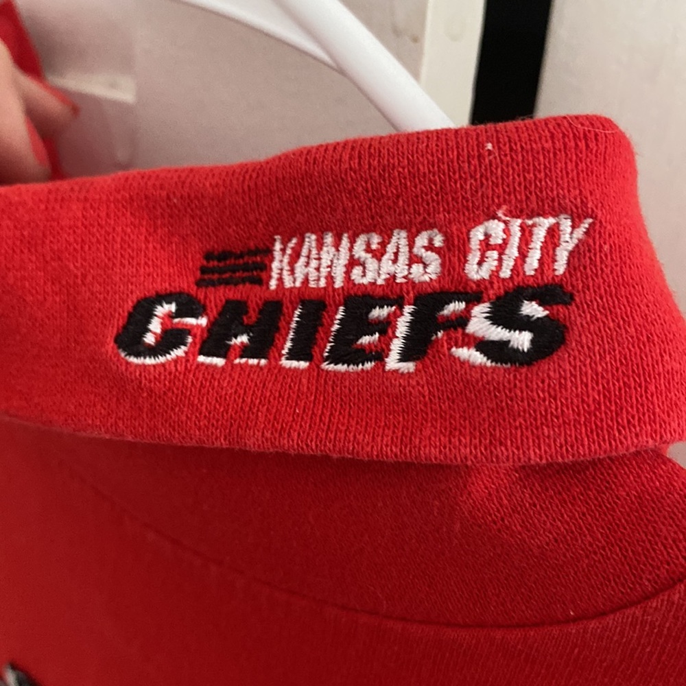 Red Kansas City cheif s cropped red long sleeve turtleneck - Picture 4 of 5
